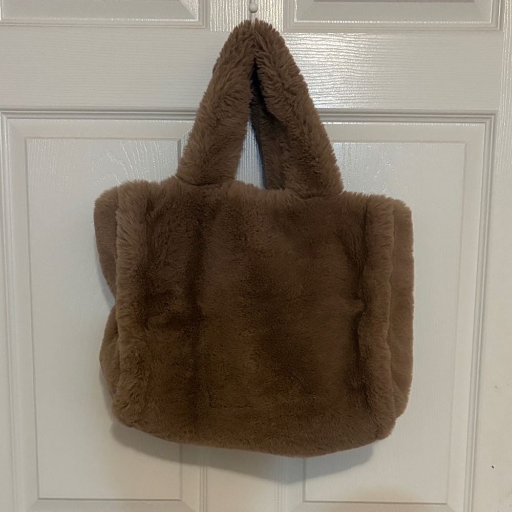 Lane Bryant - Brown Faux Fur Tote Bag